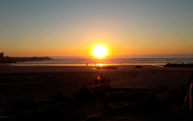 Sunset desde la Praia Matosinhos