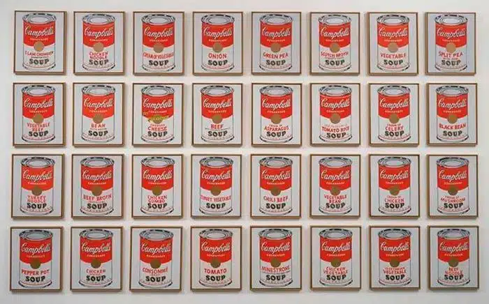 latas de sopa Campbell Warhol