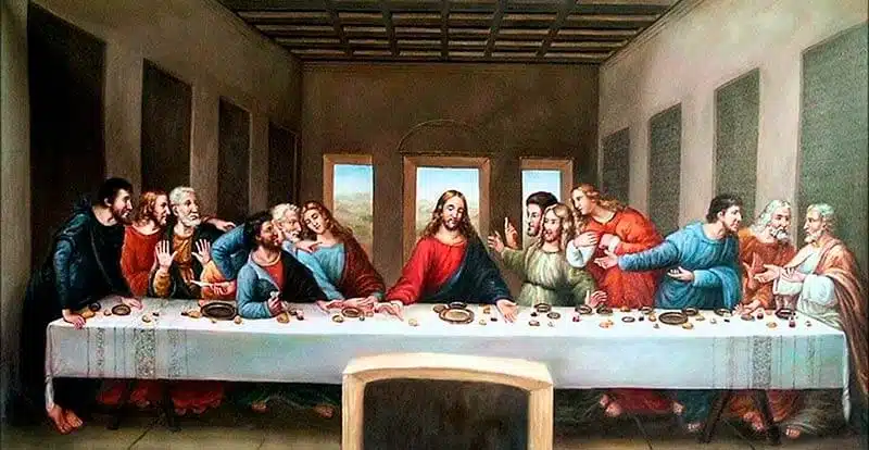 La última cena. Leonardo da Vinci.