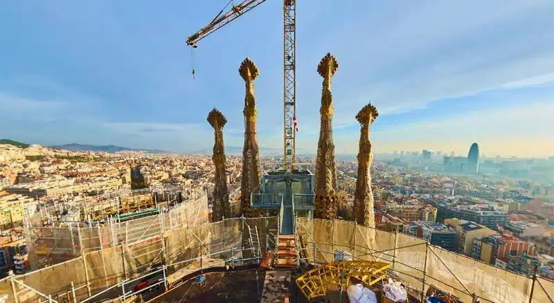 Vistas de Barcelona desde la Sagrada Familia