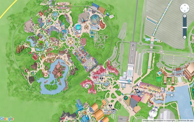 Mapa Disneyland