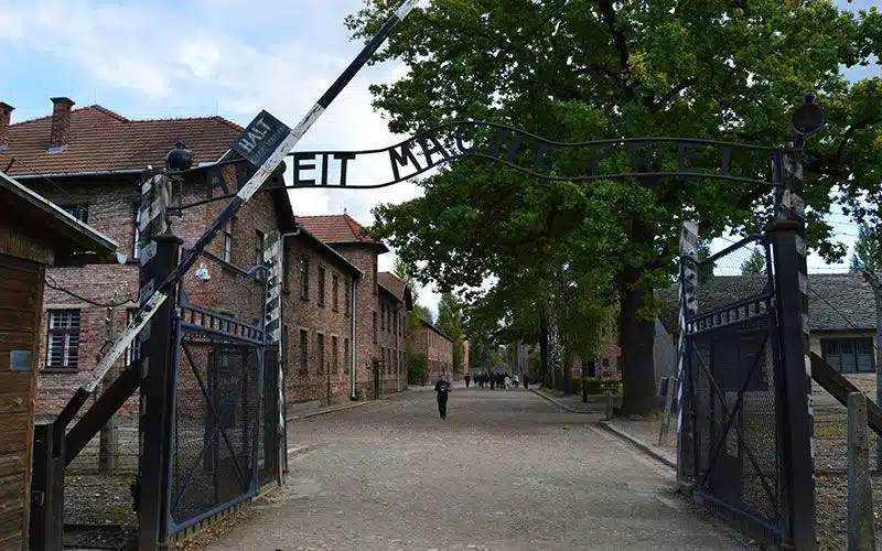 Entrada al campo de concentracion Auschwitz I