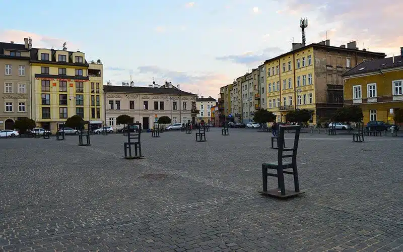 Plaza de los héroes del guetto Cracovia