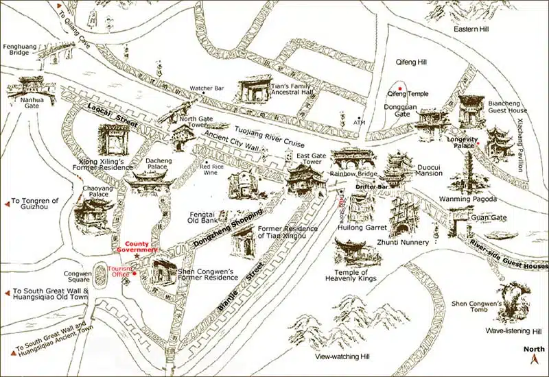 mapa de fenghuang