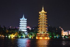 que ver en Guilin Pagoda del sol y la luna