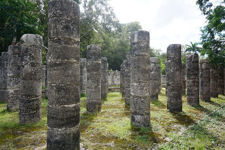 Grupo de las mil columnas que ver en Chichen Itza