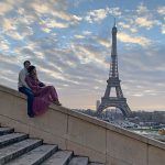 Vistas a la torre Eiffel desde trocadero