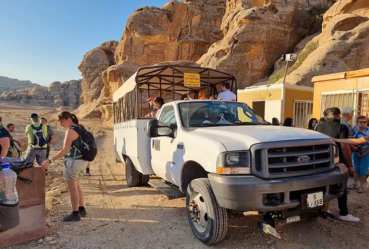 Jeeps en Petra