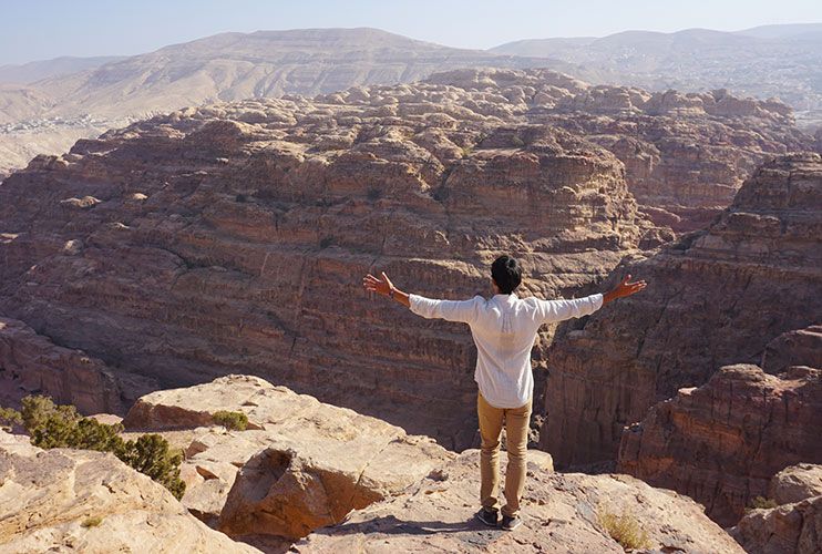 Vistas desde el punto más alto de Petra