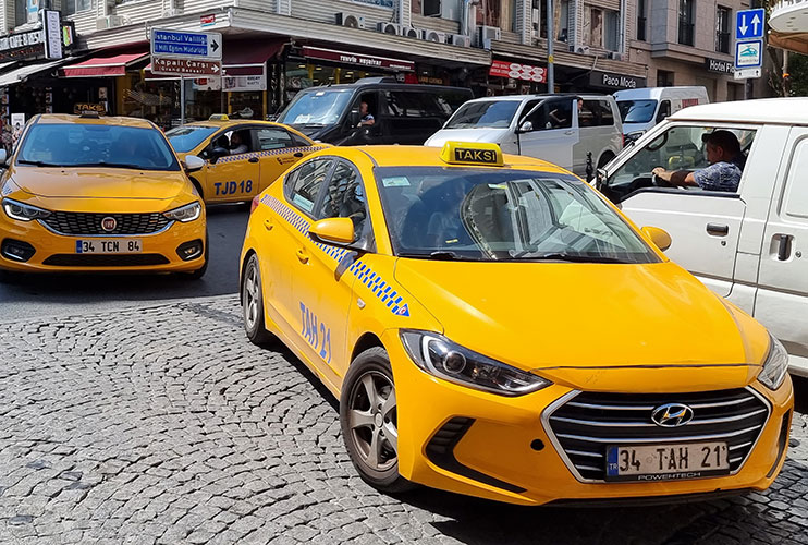 Taxis en Estambul
