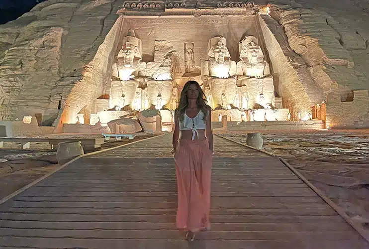 Espectáculo nocturno en Abu Simbel