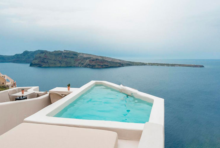 Hoteles en Santorini con piscina privada