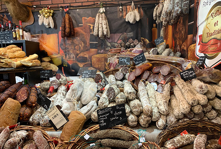 Mercado de Navidad en París