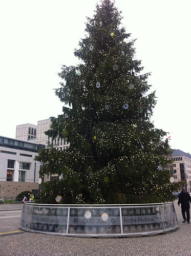Árbol de Navidad en la Puerta de Brandeburgo