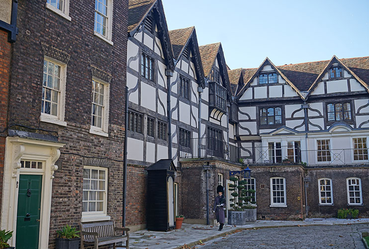 Casas de los guardias de la Torre de Londres