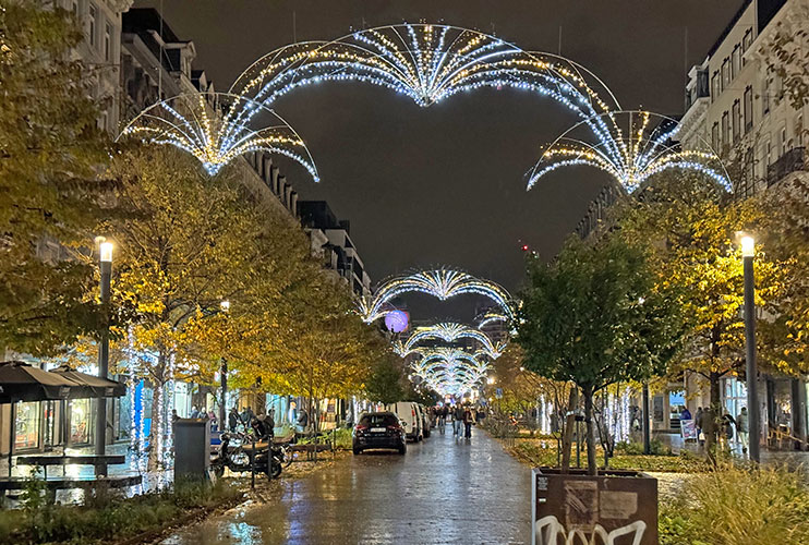 Luces de Navidad en Bruselas
