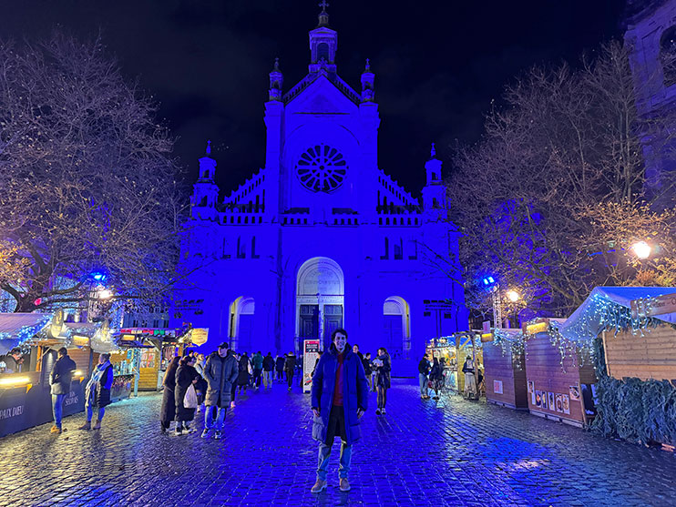 Mercado navideño Plaza Sainte Catherine