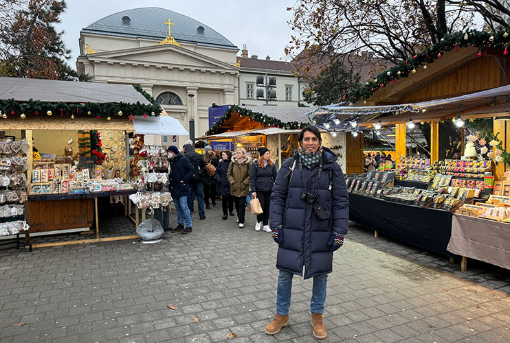 Mercado navideño Budapest Deák Ferenc Tér