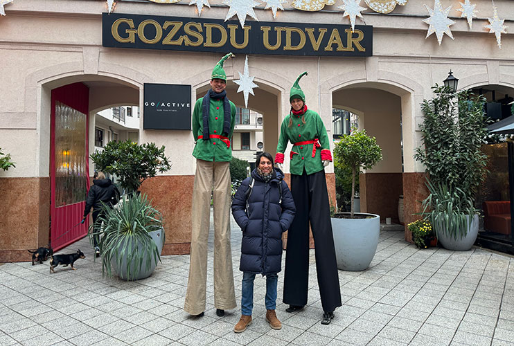 Mercado navideño del pasaje Gozsdu