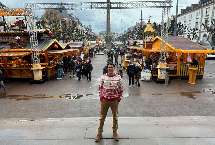 Mercado navideño de la place Broglie Estrasburgo