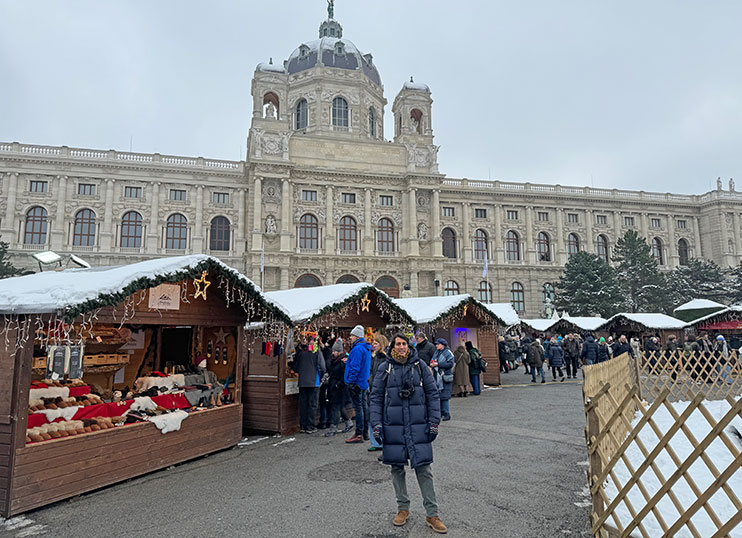 Mercado navideño Plaza Maria Theresien Platz