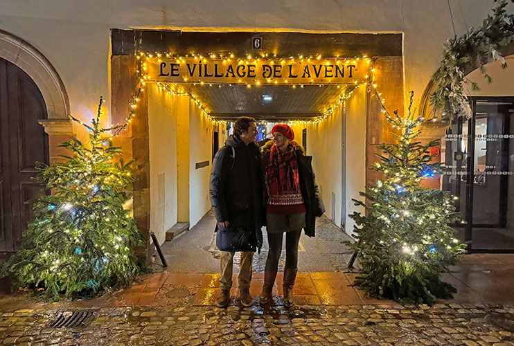 Mercado navideño Place Louise Weiss Estrasburgo