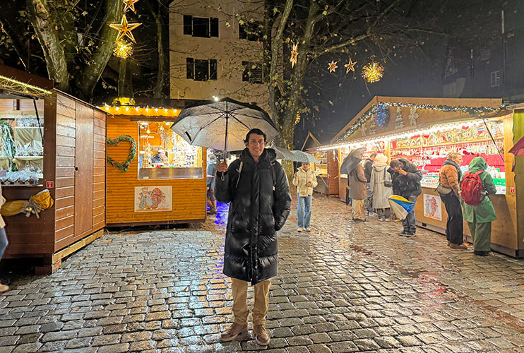 Mercado navideño de la plaza Benjamin Zix