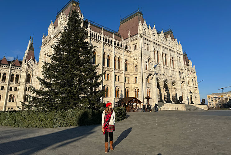 Árbol de Navidad del Parlamento de Budapest