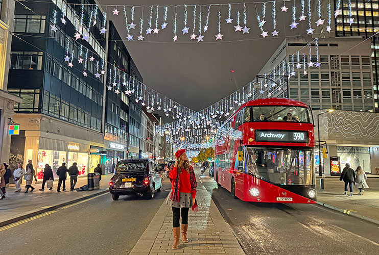 Luces navideñas de Oxford Street