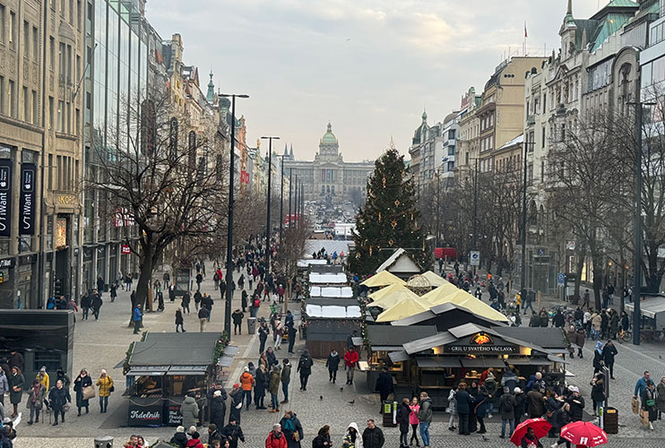 Que ver en Praga: plaza Wenceslao