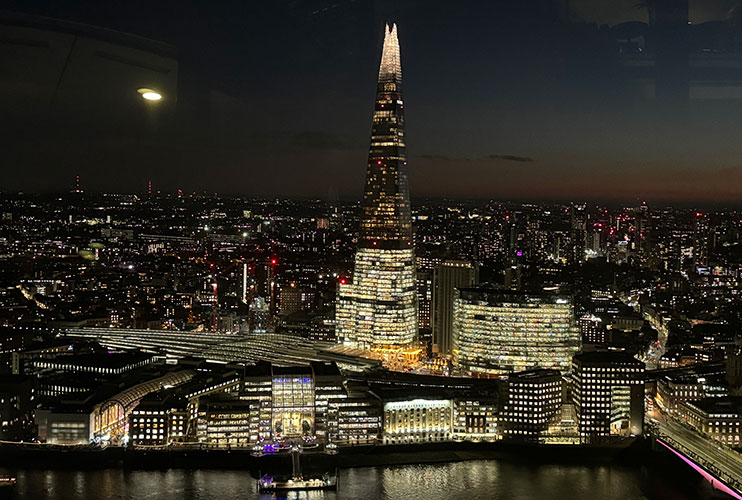 visitar el Sky Garden de noche Londres