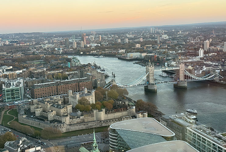 Vistas desde el Sky Garden de Londres