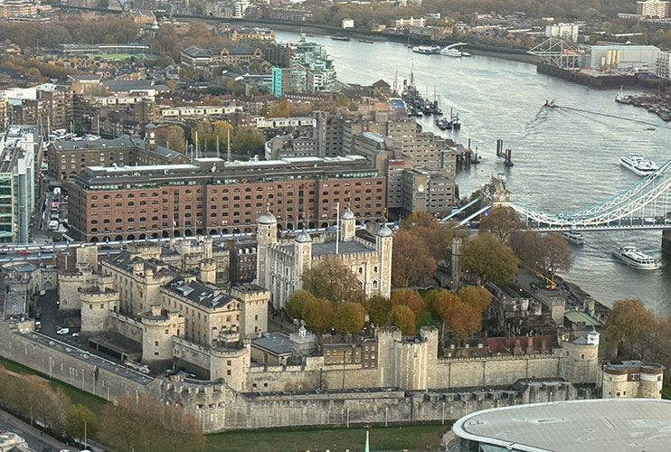 Torre de Londres vista desde el Sky Garden
