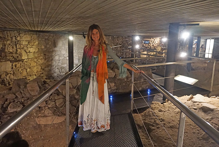 Interior de la Torre de Hércules Coruña