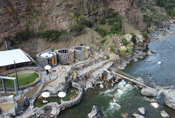 Aguas termales en el valle del Colca