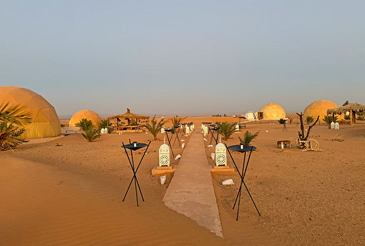 Nuestro campamento en Merzouga