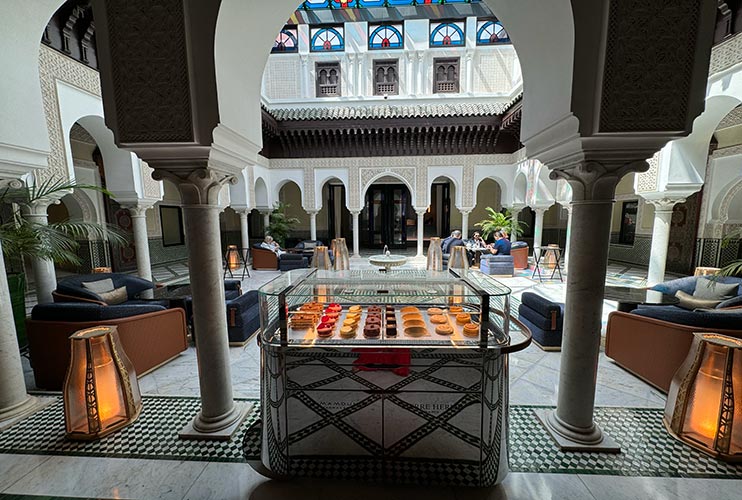 Comer en la Mamounia de Marrakech