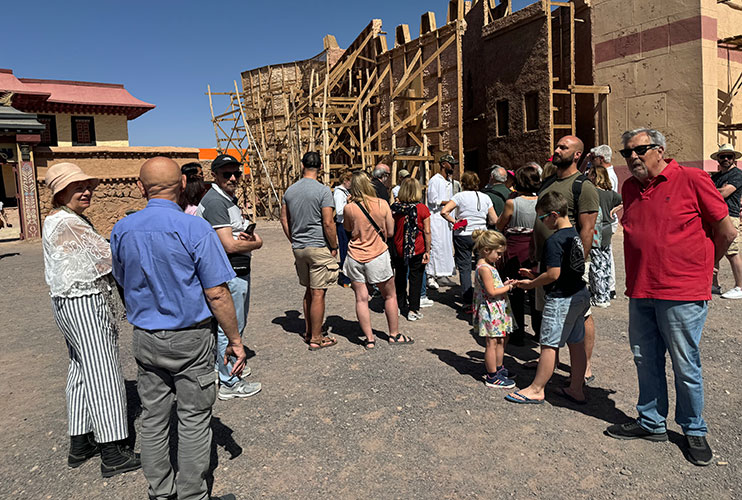Visita guiada en Atlas Studios Ouarzazate