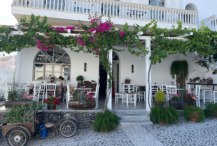 Dónde comer en Pyrgos Santorini