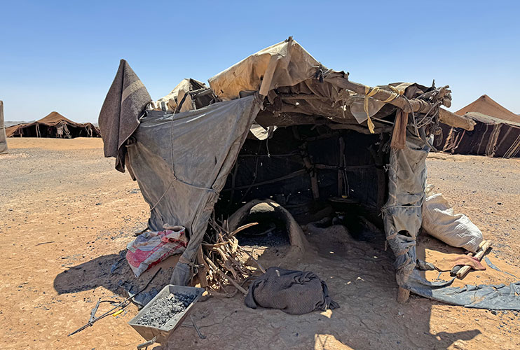 Pueblos nómadas en Merzouga