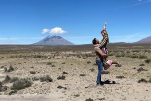 Volcanes en el valle del Colca