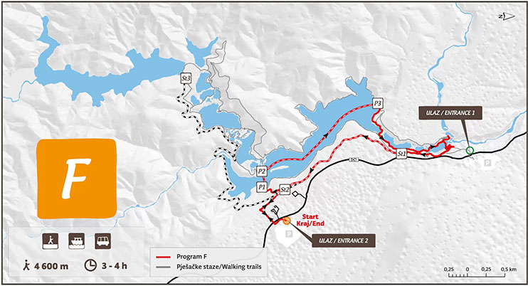 Ruta F para visitar los lagos de Plitvice en Croacia
