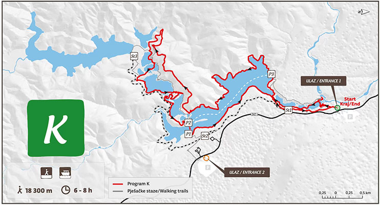 Ruta K1 para visitar los lagos de Plitvice en Croacia