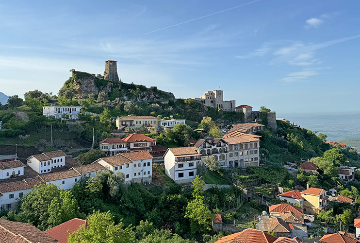 Vistas desde el hotel Panorama de Kruje