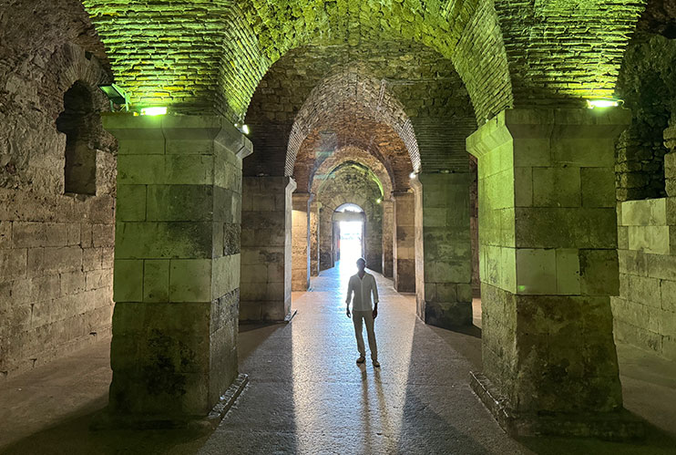 Sótanos del palacio Diocleciano Split