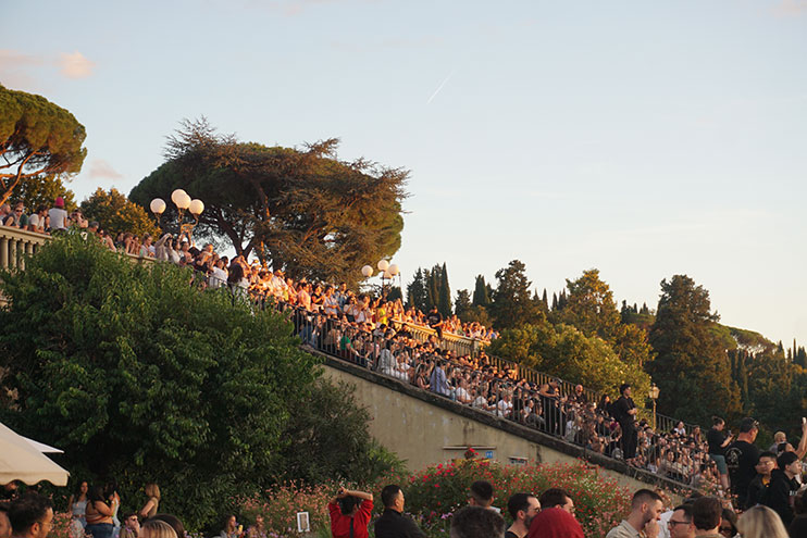 Piazzale Michelangelo al atardecer