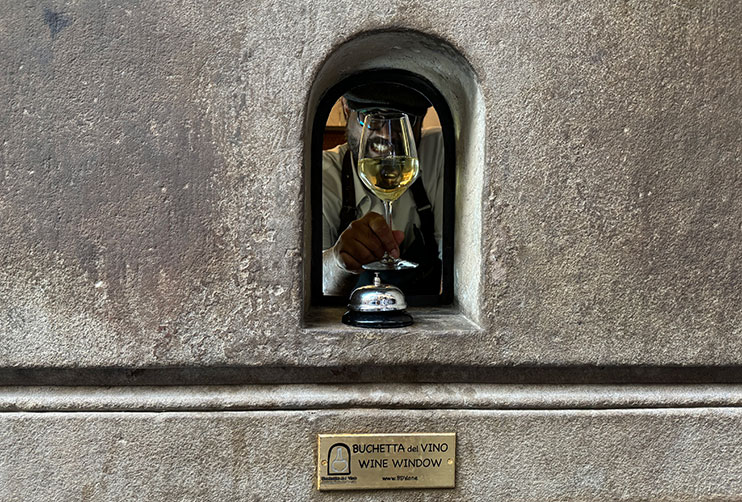 Ventanas del vino en Florencia