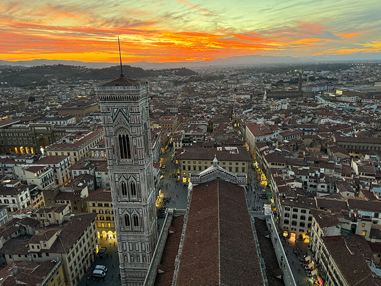 Vistas desde la cúpula de la Catedral de Florencia