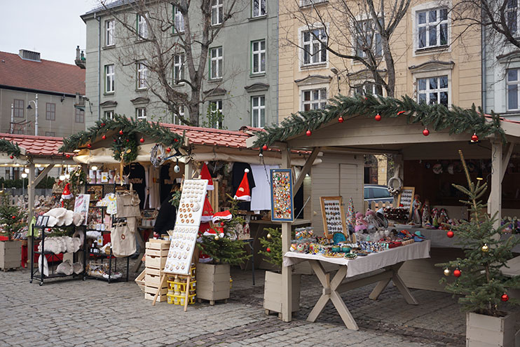 Mercado navideño de la Plaza Wolnica Cracovia