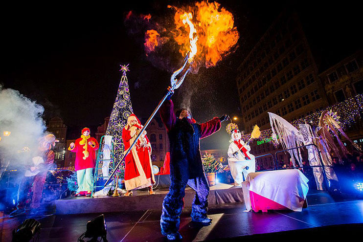 Desfile de Santa Claus en Breslavia
